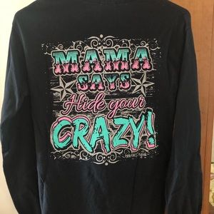Black long sleeve shirt